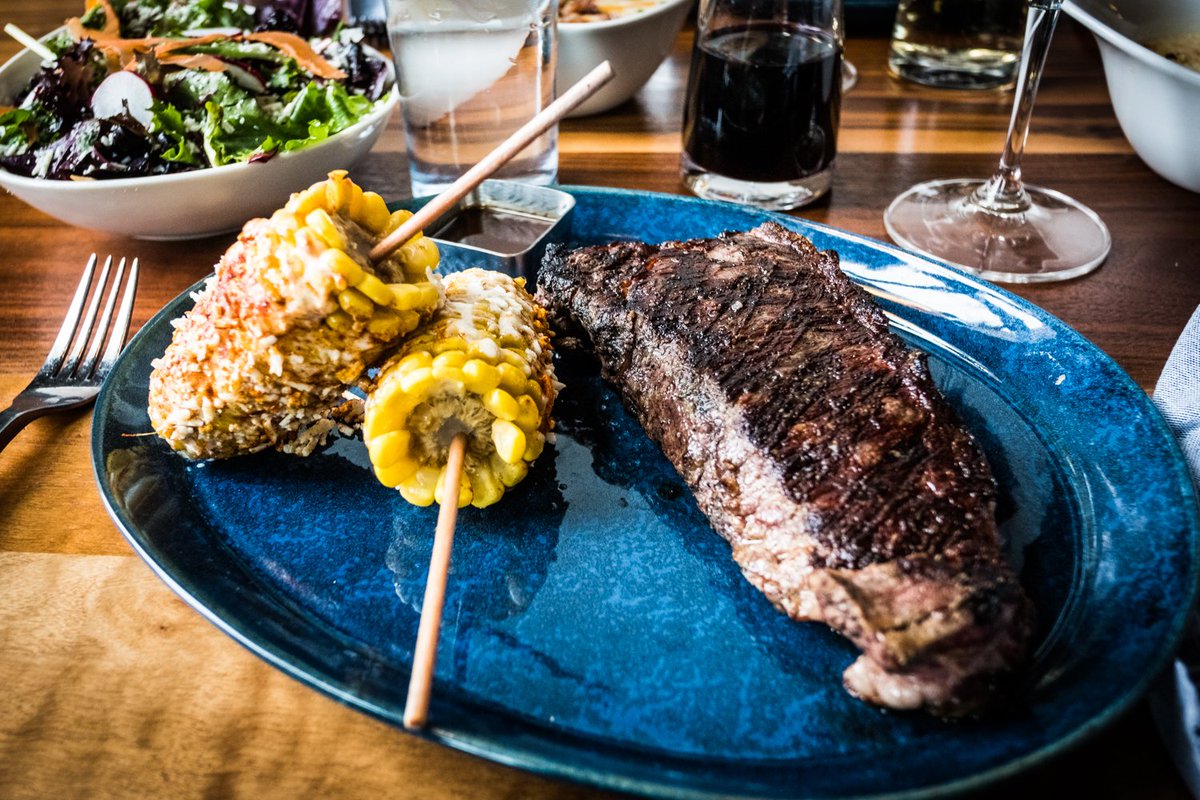 KC Strip and Mexican Street Corn. See you for <a href="/RestaurantWeek/">KC Restaurant Week</a> !

#KCRW2018 #KCRestaurantWeek