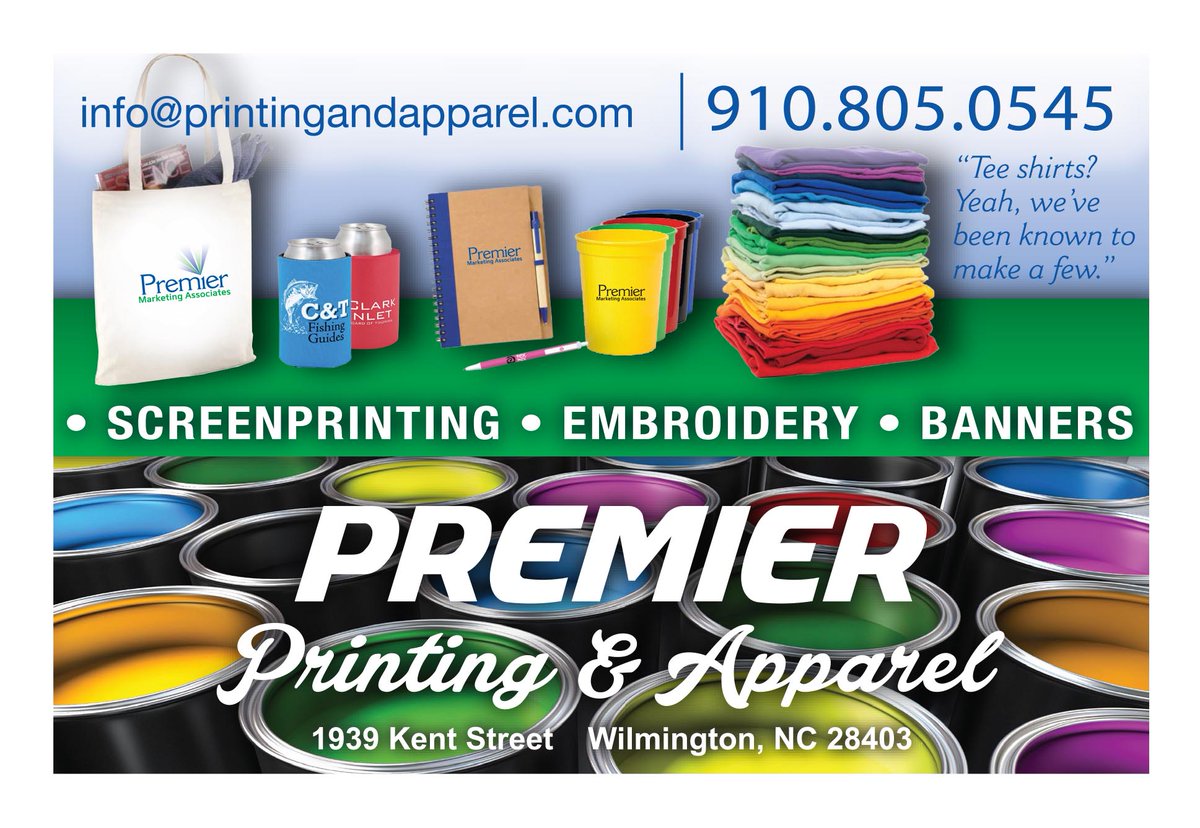 MariePremier's tweet image. For great screen printing and embroidery contact us.