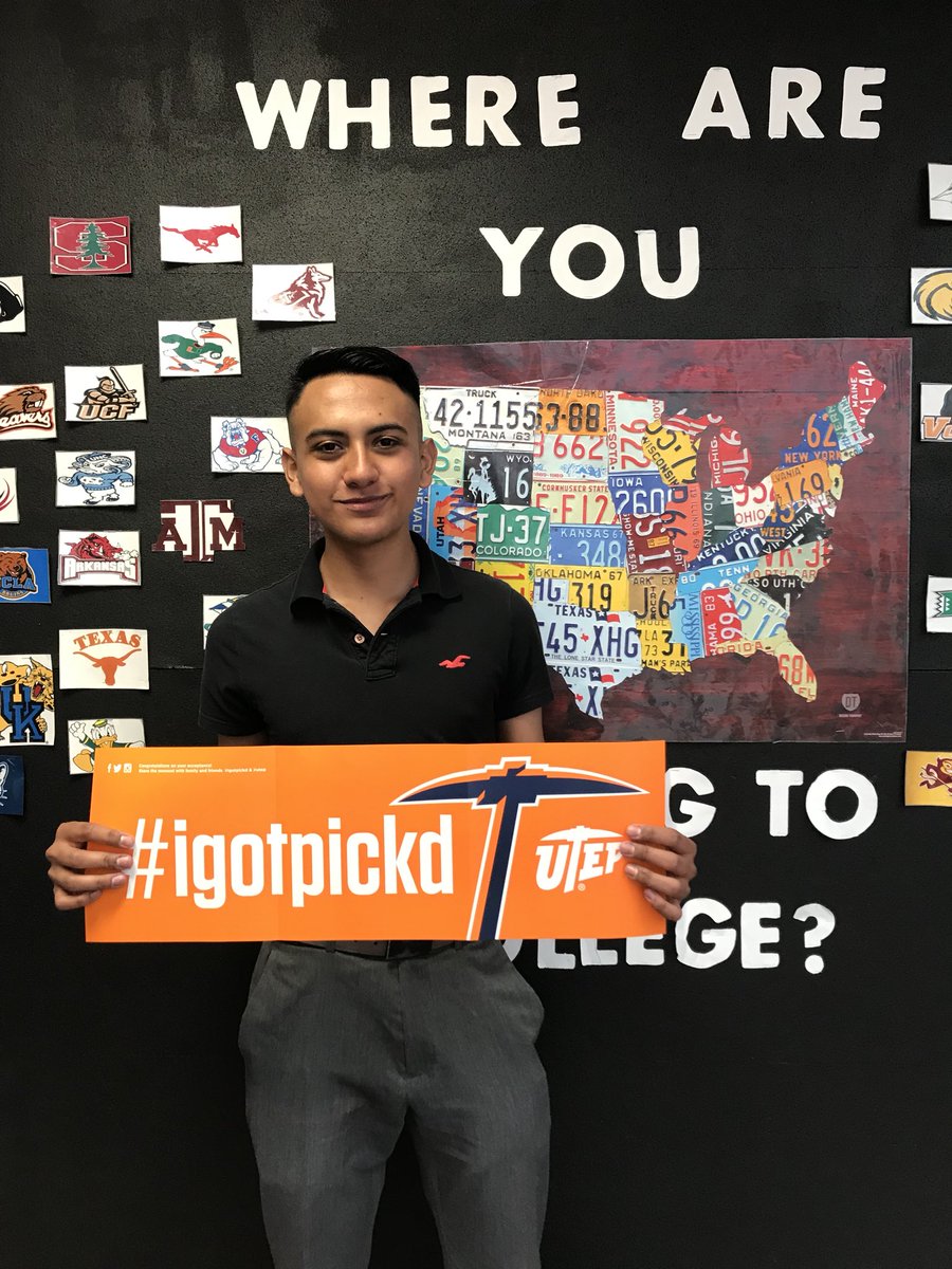 CounselAmericas's tweet photo. Great job, ABRAHAM MARTINEZ for your admissions to @utep #igotpicked #CollegeBound #Classof2022 @Americas_HS https://t.co/mBkCfVoZvx