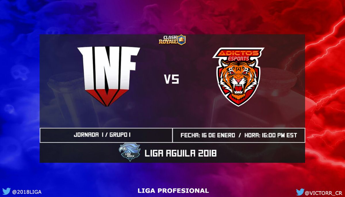 En pocos minutos tendremos @InfamousG_CR  vs <a href="/Adictos_eSports/">Adictos eSports</a>  por la primera fecha del grupo I