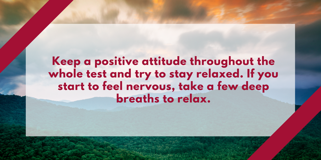 ACEofPBC's tweet photo. #TestTipTuesday: Keep a positive attitude throughout the whole #test and try to stay relaxed. If you start to feel nervous, take a few deep breaths to relax. #adultedu #TestTip https://t.co/XwWDvpsYT5