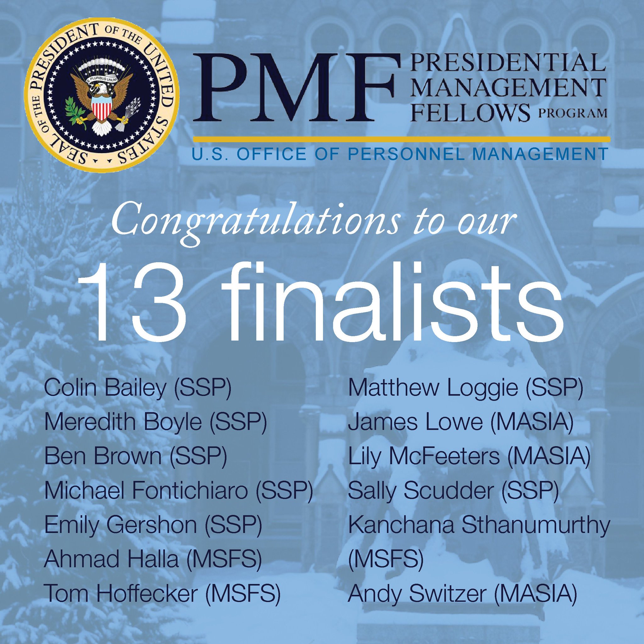SFS on Twitter "Congrats to 13 current SFS grad students