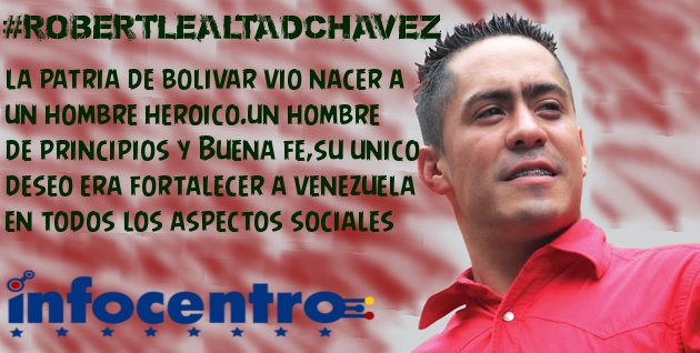 InfoDelta07's tweet image. #RobertLealtadChavez La patria de bolivar vio nacer a un hombre heroico.un hombre de principios y Buena fe,su unico deseo era fortalecer a Venezuela en todos los apectos sociales