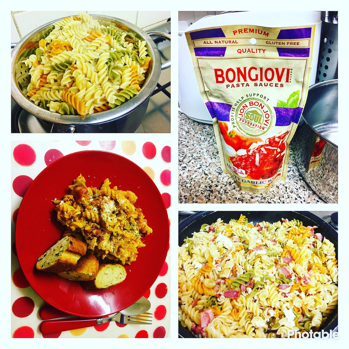 First packet of @BongioviBrand pasta sauce tonight #heartygarlic OMG it was amazing - so much so, the kids asked for seconds too!! Credit to the chef too, for once it wasn’t me! #bongiovibrand #pastasauce #jbjsoulfoundation