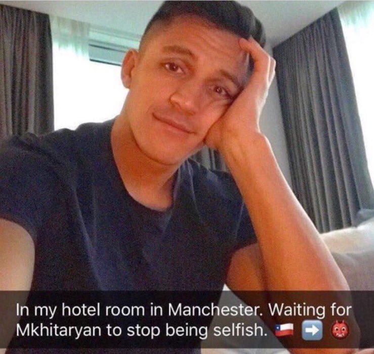 Sanchez on Snapchat 🤣🤣🤣