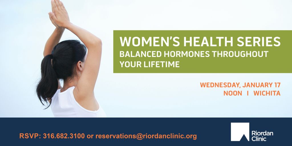 Tomorrow, hear from Dr. Jennifer Mead on how to incorporate habits into your lifestyle to support hormone health. RiordanClinic.org/events