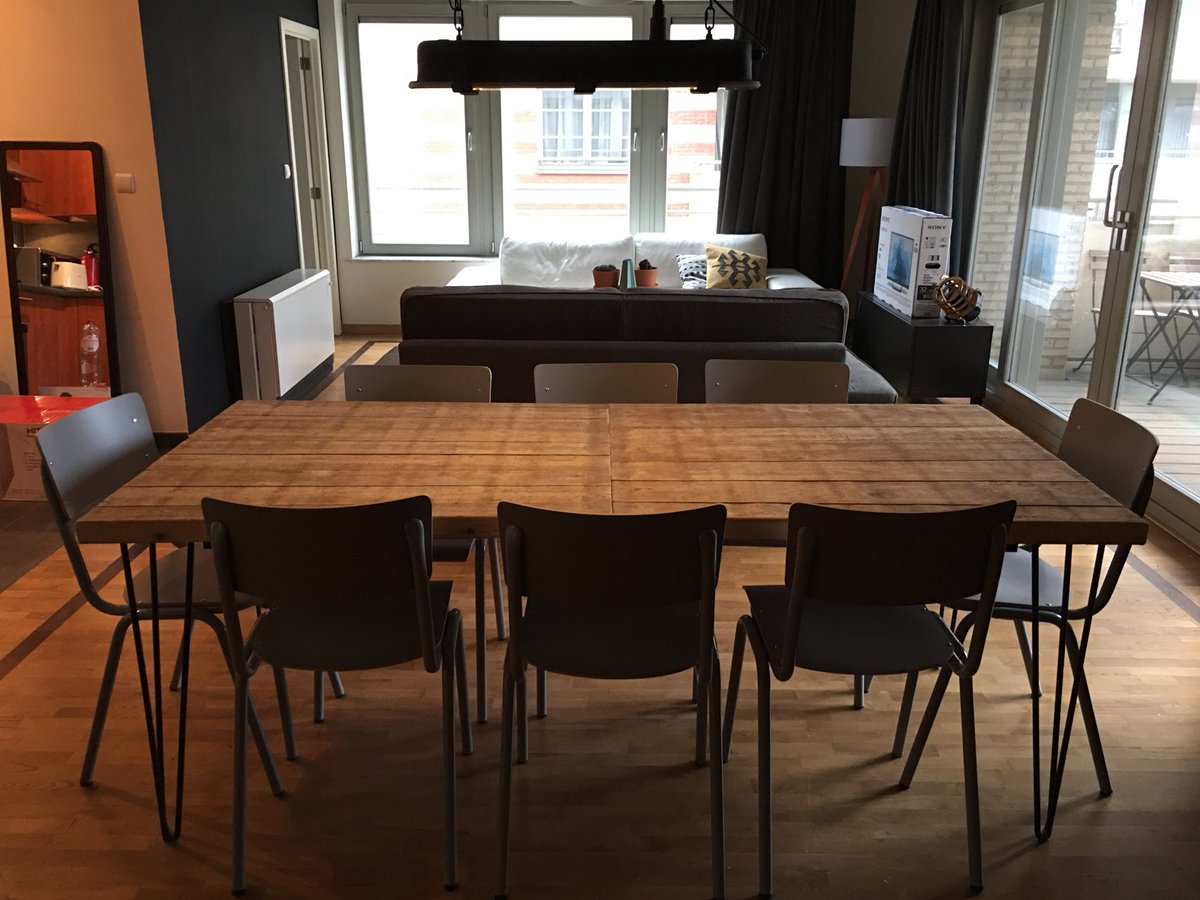 WaldenProjectBE's tweet photo. Nouvelles créations Walden Project ! Ensemble de tables en bois recyclé + pieds épingle en acier  soudé 👨‍🏭 
#waldenproject #apparthotel #Bois #Boisrecyclé #Tables #design #sustainabledesign #durable #madeinbelgium #faitenblegique #local #brussels #bruxelles #belgique #belgium https://t.co/YAQy2G6sf3