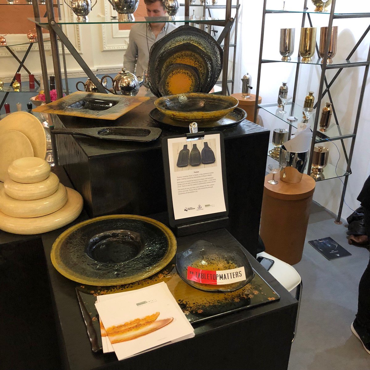 GoodfellowsLtd's tweet photo. Huge thank you to all of our #TalentforTableware candidates who filled our booth with amazing products! Watch this space for more collabs with these talented people...
@LindaThePotter @thalass_plate @CaskataHome @billylloydesign @MuddyFingersPot Tin Parade, The Stone Notebook https://t.co/ozZ0OoCuNs