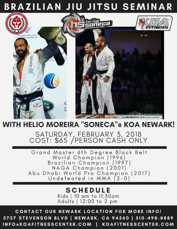 Koa Newark | Helio Moreira Soneca Brazilian Jiu Jitsu Seminar on February 3, 2018 conta.cc/2FHdkDv