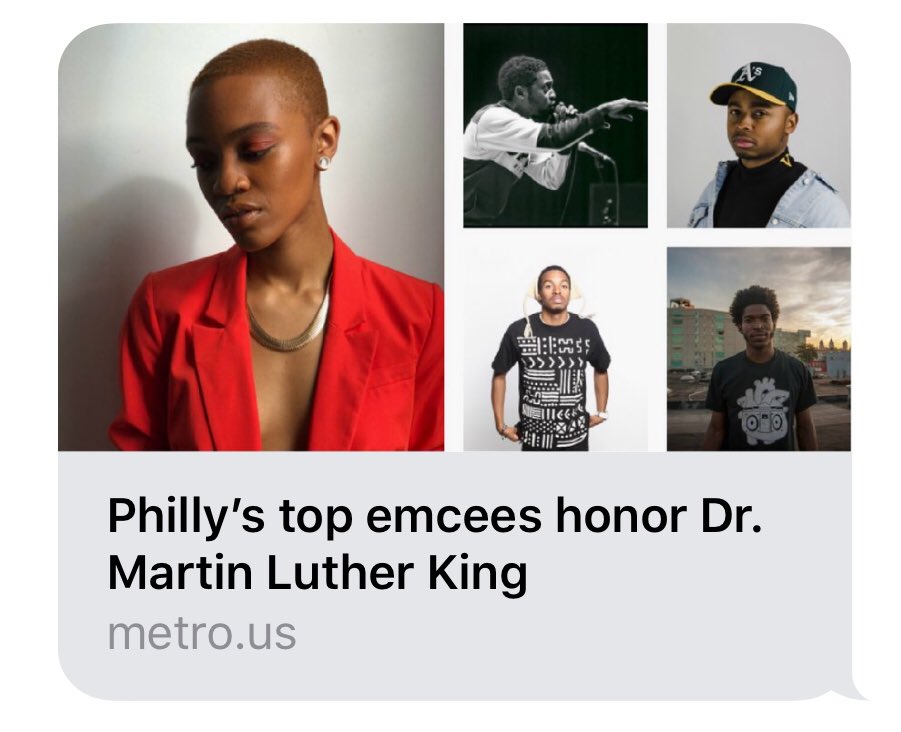 Did you grab a copy of the <a href="/MetroPhilly/">MetroPhilly</a> yesterday??? Well the top emcee’s in the city including <a href="/joiekathos/">Joie Kathos</a> <a href="/ChillMoody/">Chill Moody</a> etc. is featured in there with a tribute to Dr.Martin Luther King JR.