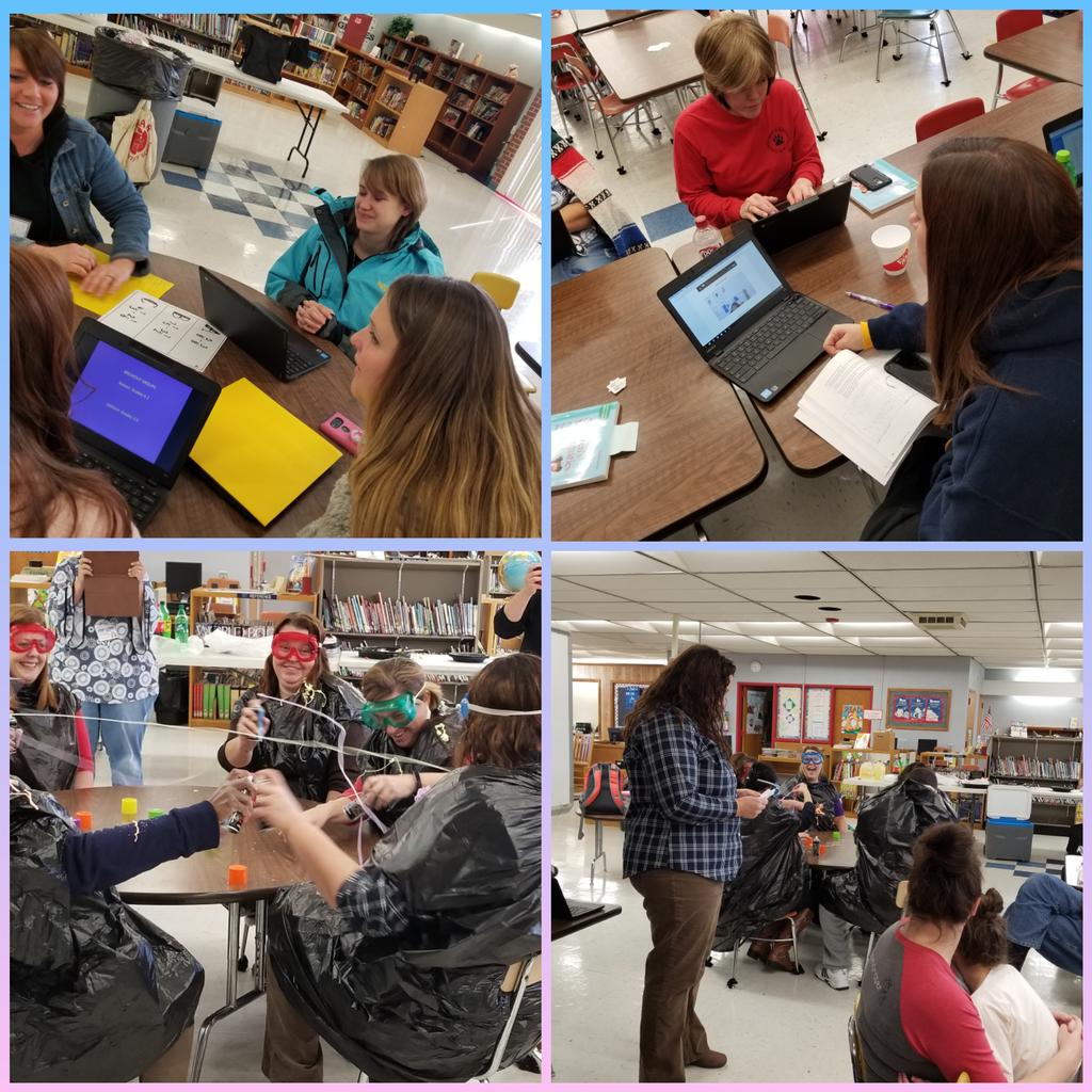 Kdnelson01's tweet photo. Staff meeting fun! @Inspired_Bailey https://t.co/SnNkJ1s8Mj