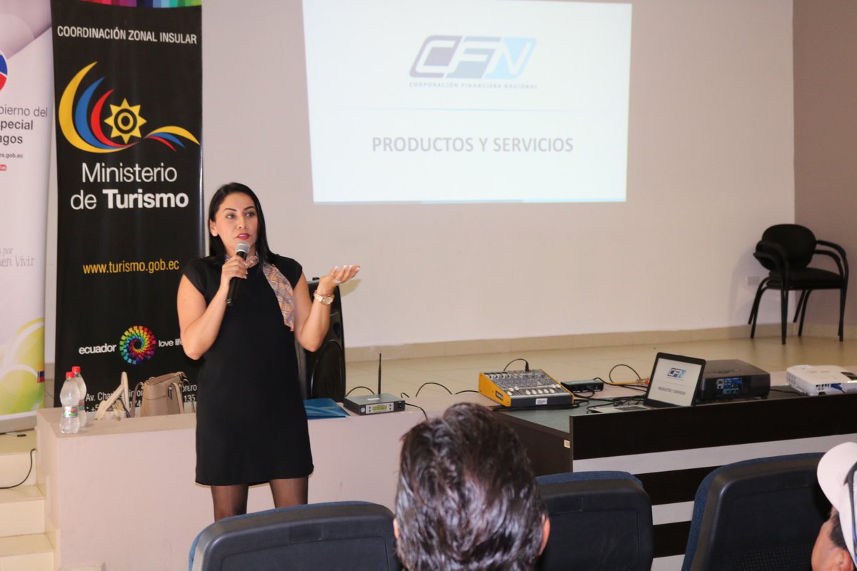 minturgalapagos's tweet photo. Empresarios turísticos de #Galápagos participan en la socialización de productos financieros para la industria turística, que realiza @CFN_ECUADOR en coordinación con @GalapagosMintur. https://t.co/j9VR6TlRmL