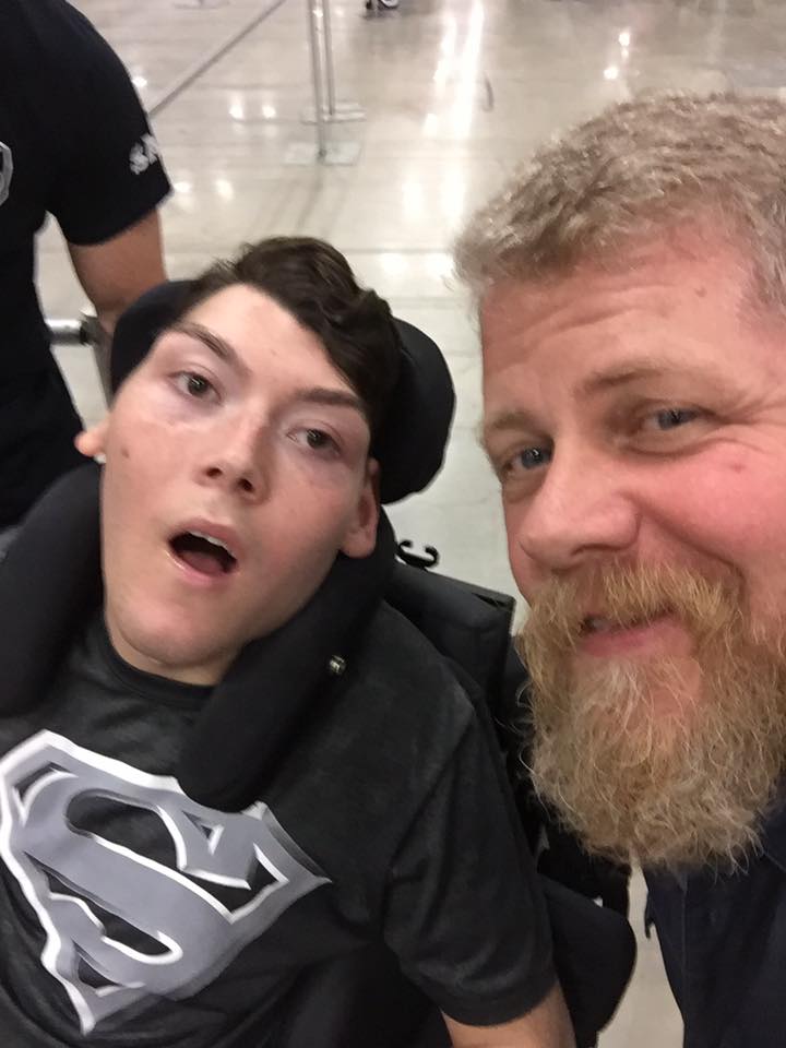 ryansavengers's tweet photo. @Cudlitz You met my disabled son at Alamo City Comic Con!  The School attorney has taken away Ryan's right to walk at school.  Please help!
https://t.co/kkMM5pZmGS https://t.co/0UN2Nhp55b