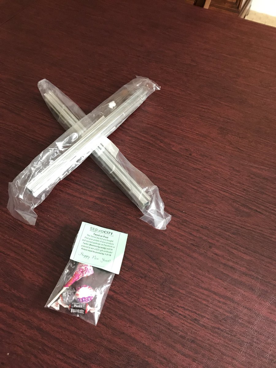 #servocitycandy We got our X rail and are totally pumped!!!! We hope you all have a great new year!!!!