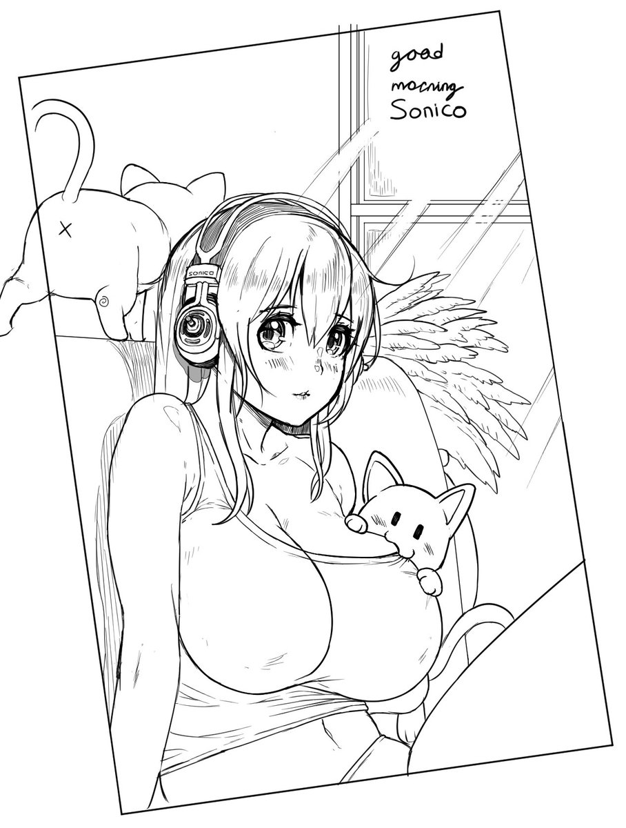 good morning sonico chan ~
>D<)~~
#SuperSonico 