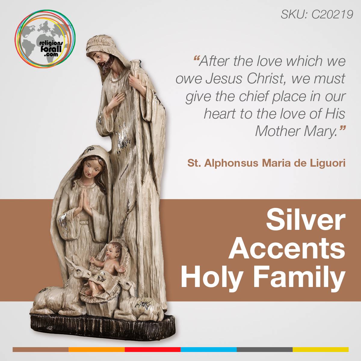 Religionsforall's tweet photo. #NewArrivals Silver Accents Holy Family

It is a great reminder of the importance of the birth of Christ.
Get this beautiful piece here 👉👉 https://t.co/7w7YlESKCR

#ReligionsForAll #Christianity #Web #Shop #HolyFamily https://t.co/cJAJTWoG1M