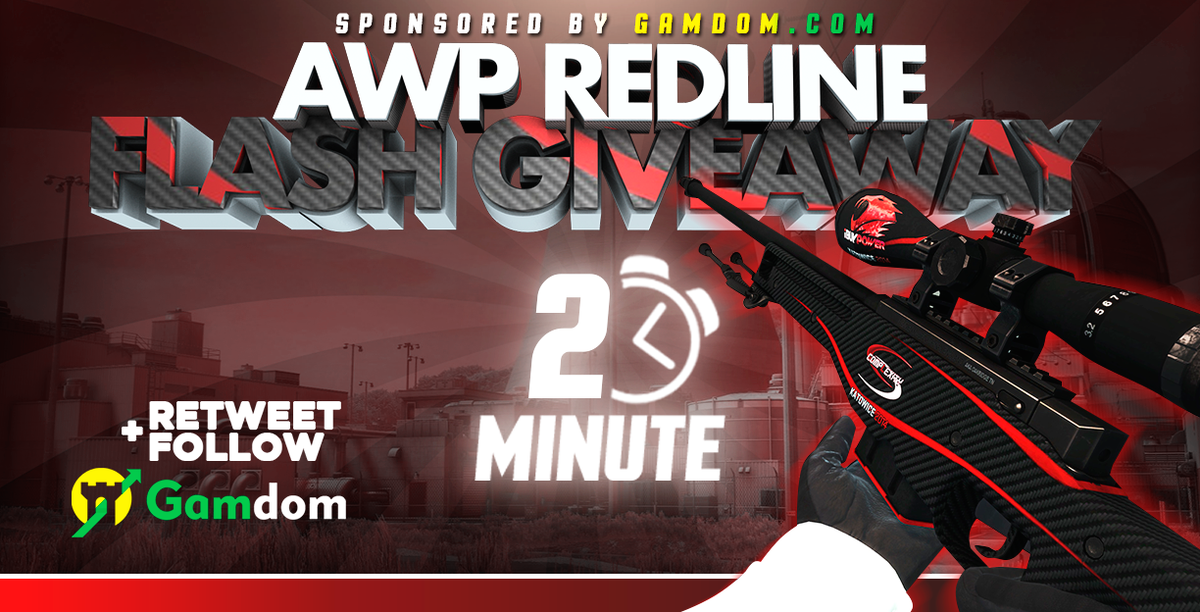 gamdom's tweet photo. 🏆 Notification Squad Giveaway 🏆

🎁 Field-Tested AWP | Redline 🎁

✅ Retweet
✅ Follow us
✅ AntiBot - Reply with First, 4⃣th and 6⃣th character of your "@"Twitter(In Order)

Winner will be picked in 2 minutes Good luck everyone! https://t.co/aH6QRRshI7