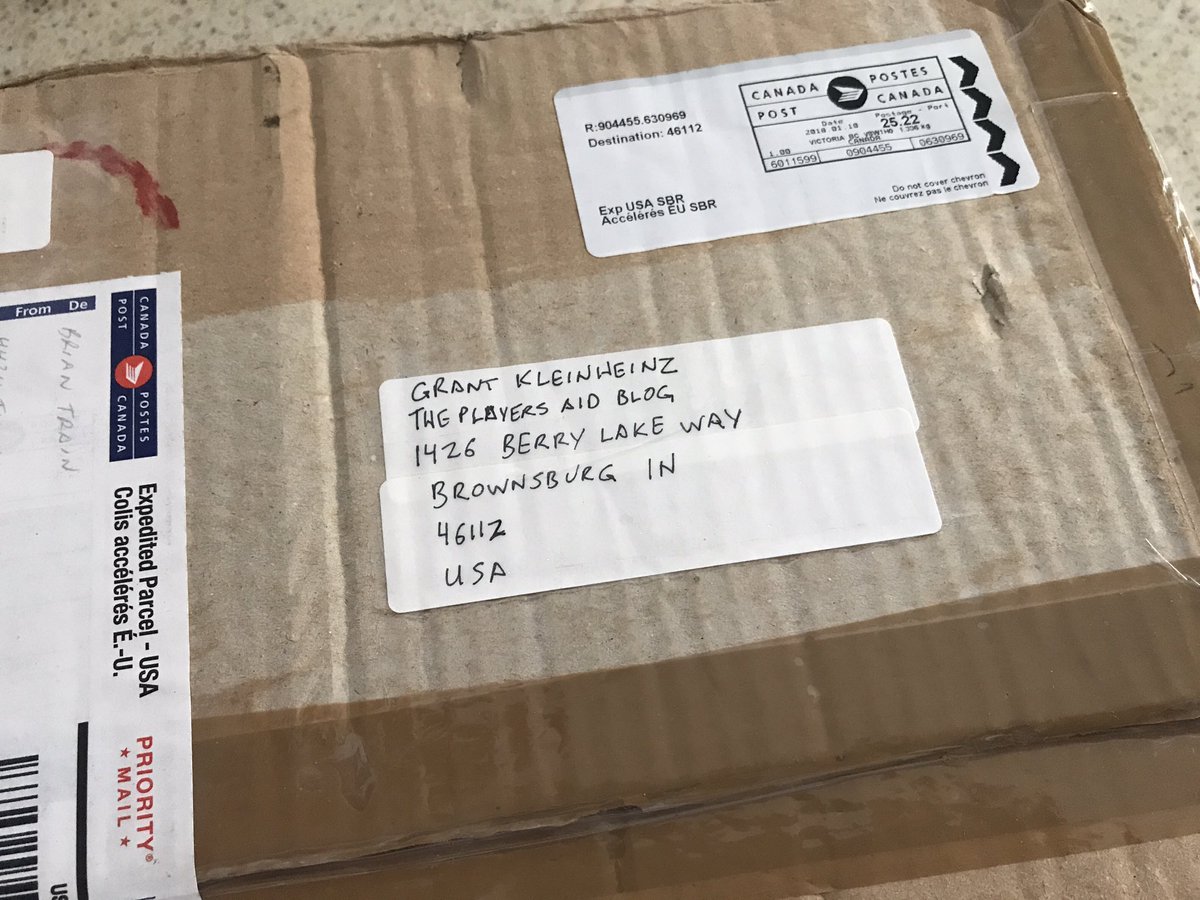 playersaidblog's tweet photo. A package has arrived from the Great White North from Brian Train. Inside is a prototype copy of #NightsofFire which is the follow up effort to #DaysofIre. Needless to say I'm stoked, eh! https://t.co/NF09bbYBRC