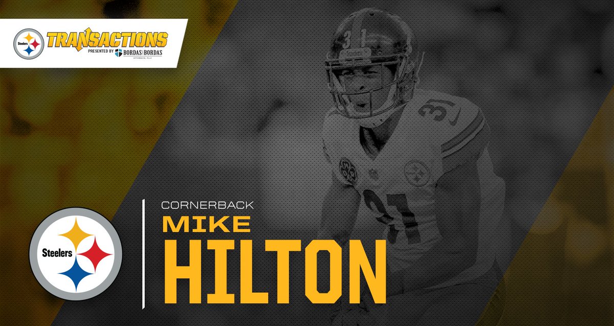 We have signed CB Mike Hilton to a one-year contract extension, and signed four players to Reserve/Future contracts.

MORE: stele.rs/6J0bah