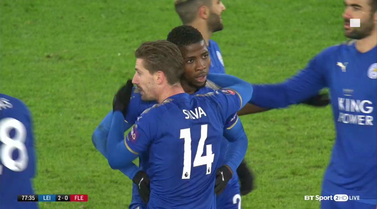 _LSportUpdates's tweet photo. @67Kelechi scores a goal that will go down in the history books as it's the first goal awarded in England with the use of VAR. #LeicestervFleetwood #EmiratesFACup https://t.co/r8Atop3oww