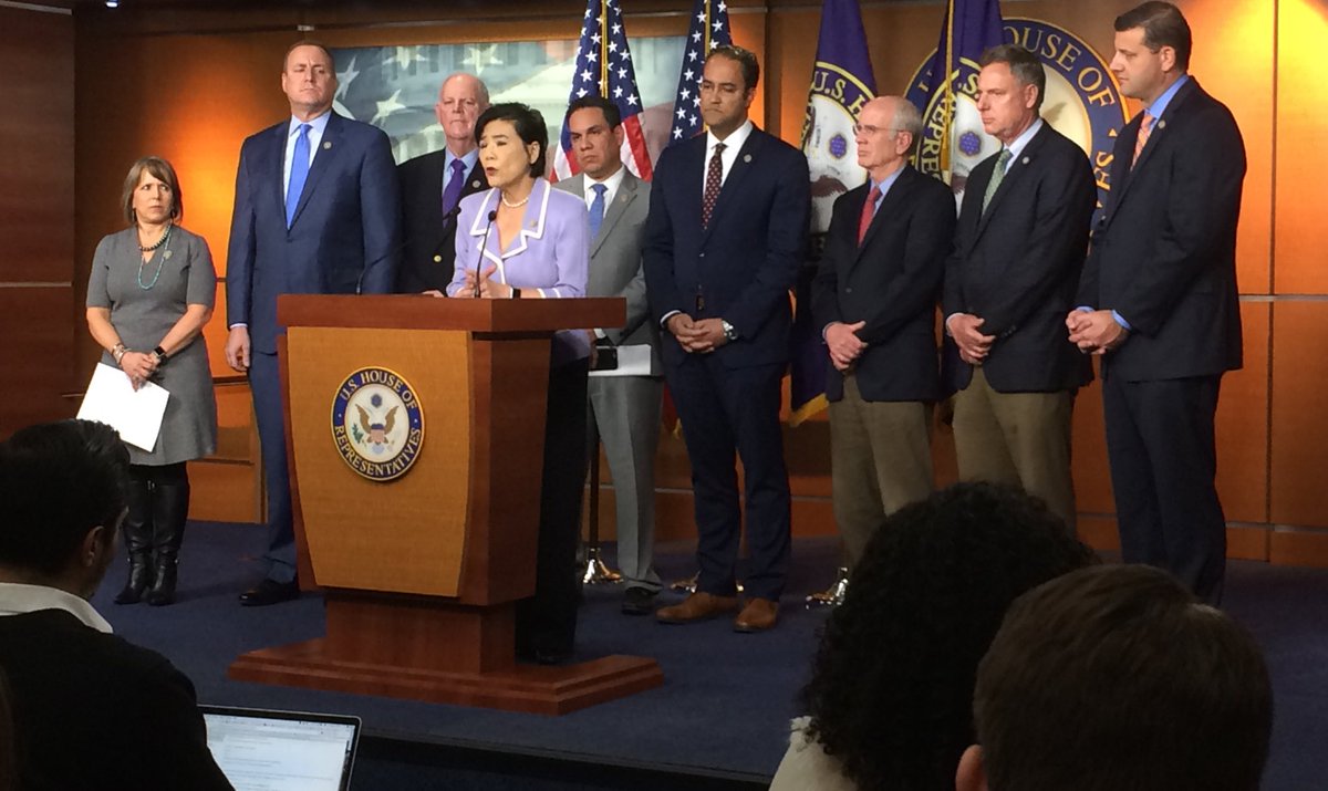 RepJudyChu's tweet image. This is what bipartisanship looks like. I’m proud to join my colleagues from both sides of the aisle to introduce the #USAact, a bipartisan compromise that gives our 800,000 #Dreamers legal status while also investing more $ in smart border security and immigration courts
