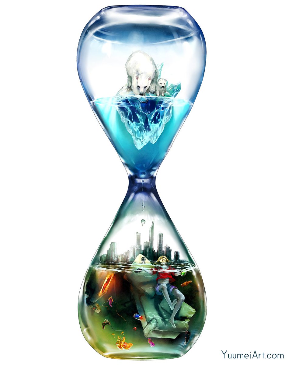 Yuumei_Art's tweet image. -Count Down- One of my all time favorite drawing about climate change. Seeing how far solar and other renewable energy has come since I drew this has given me hope. But knowing how much further we need to go before climate change can be minimized means we must keep fighting.