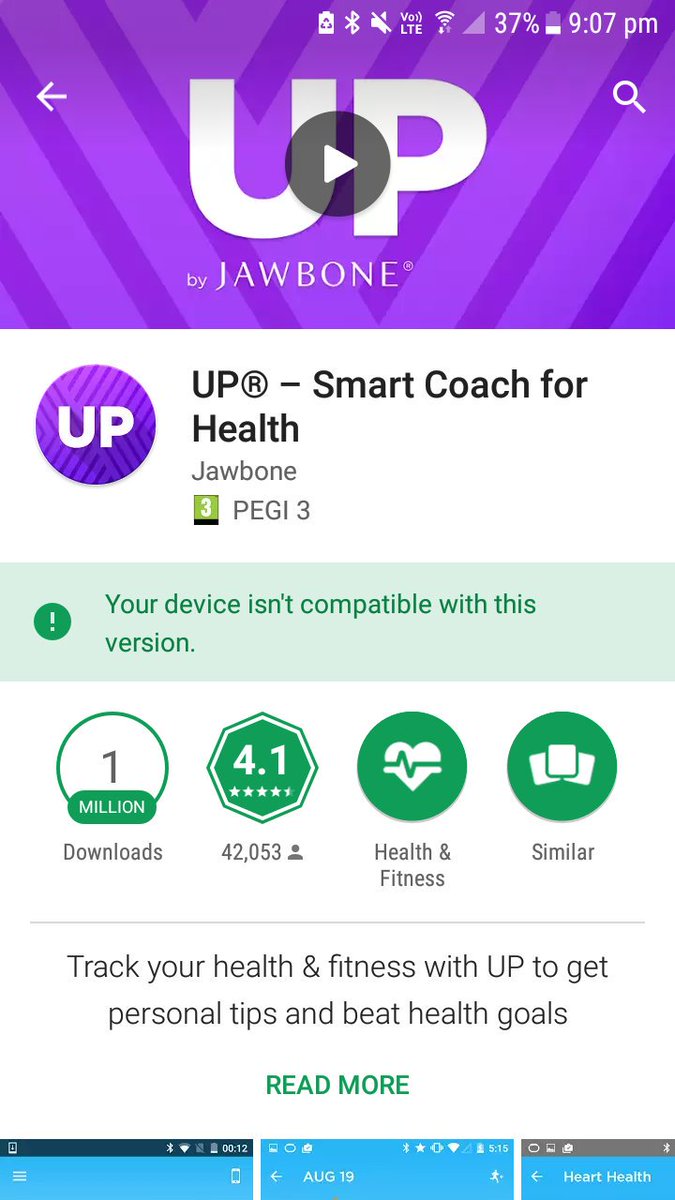 Having to resort to twitter for help AGAIN. <a href="/SamsungUK/">Samsung UK</a> <a href="/GooglePlay/">Google Play</a> <a href="/JawboneSupport/">JawboneSupport</a> why can i not download Jawbone Up3 app on s7 witj android 7.0? #hopelesscustomerservice #websitesdontwork