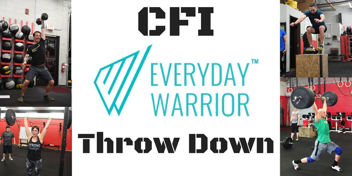 The CFI Everyday Warrior Throwdown is this Saturday. If you haven't checked it out yet, visit their Event Brite page for all the info. #crossfit #wod #wodlife #everydaywarrior buff.ly/2D14P4i