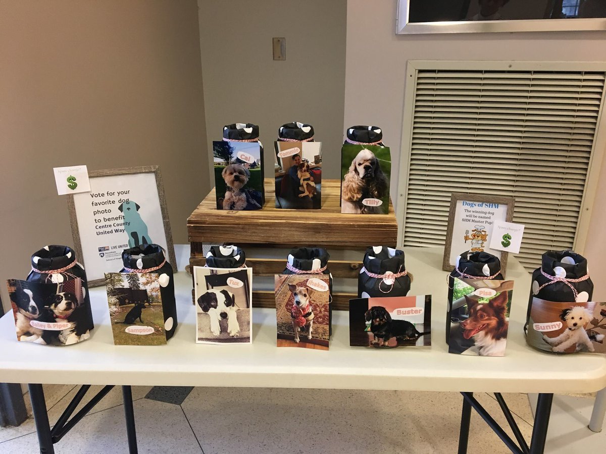 PSHRS48's tweet photo. Spare change?  Vote for your favorite dog in Mateer lobby this week or online at https://t.co/qBPi65cGvP.  All funds benefit the United Way. https://t.co/2nbSi8TaQo