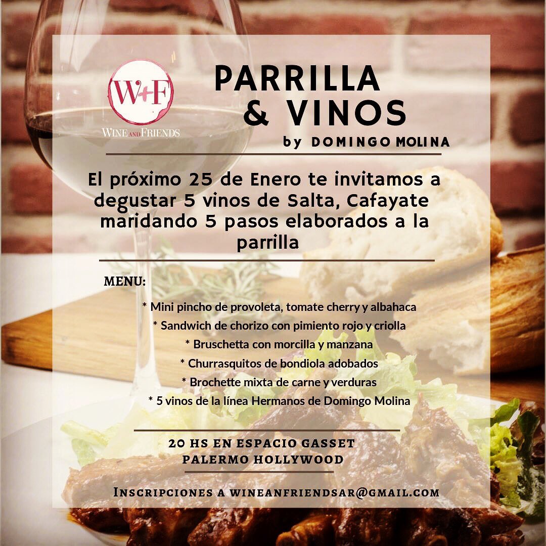 Como venis el proximo #jueves para unos #vinos y #parrilla? Sencillo no? <a href="/Dgo_Molina/">Domingo Molina</a> <a href="/rdcafayate/">Rafael Domingo</a> #BuenMartes #wineandfriendsar