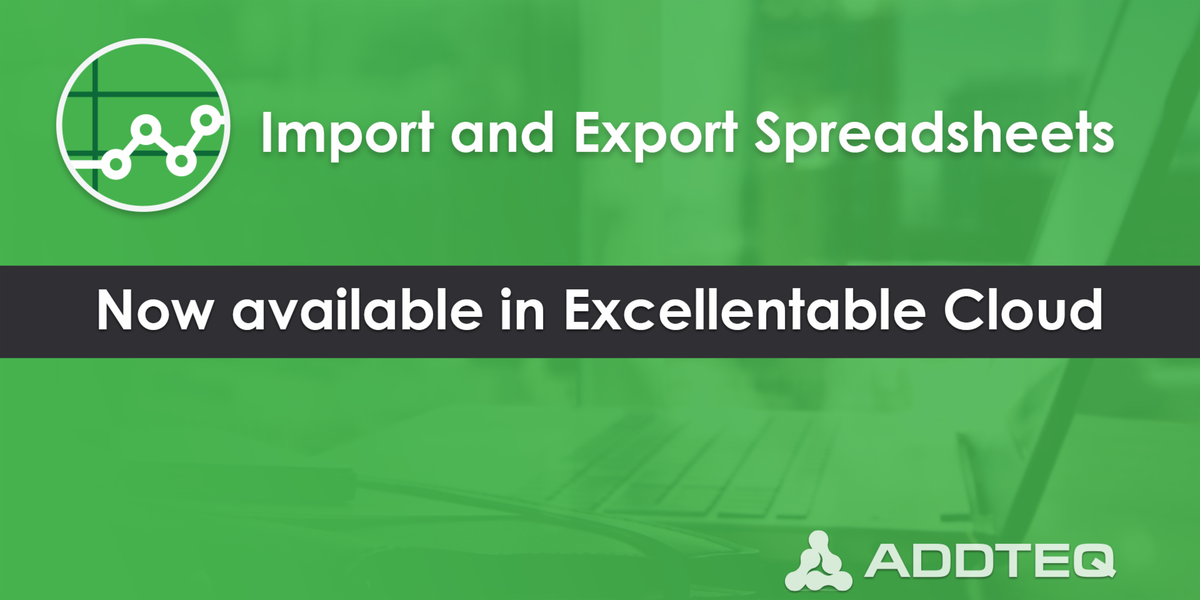 addteq's tweet photo. Import and Export feature now available in the #Excellentable cloud, no more need to copy paste data & cells. This will saves you heaps of time! Available now @AtlassianMarket https://t.co/pZmD6ni2wA https://t.co/b7mvCPnACX