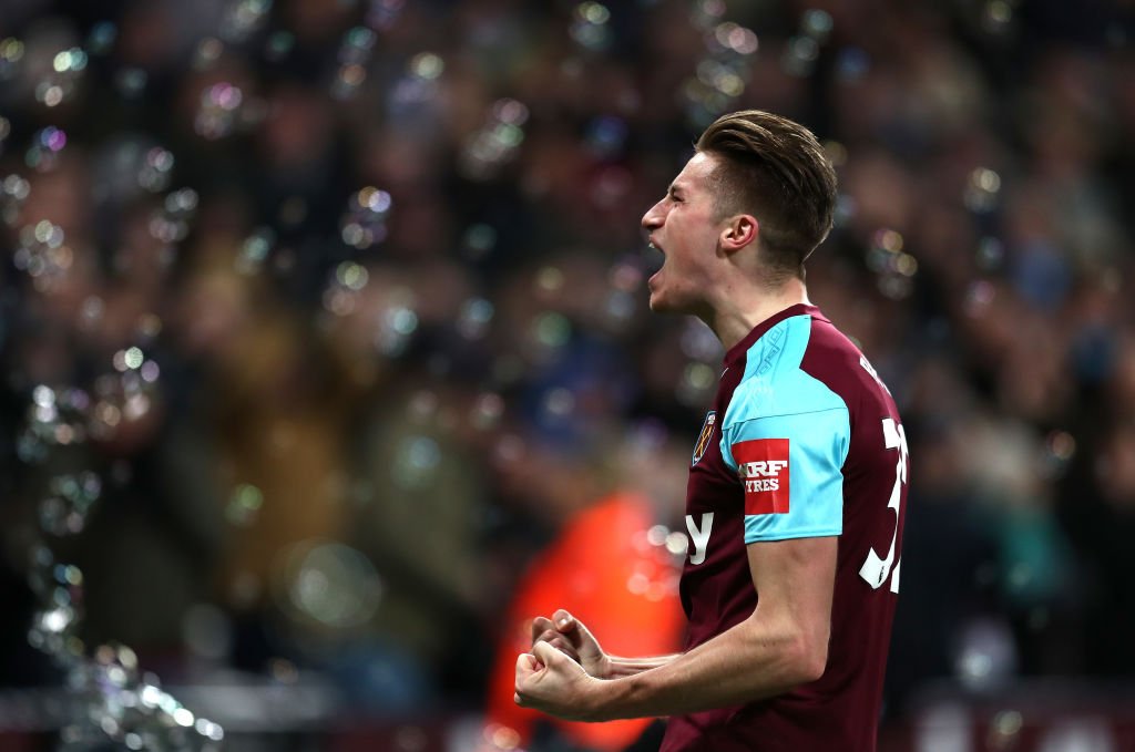 WestHam's tweet image. When you score the winner in extra time and it's your first goal for West ham...