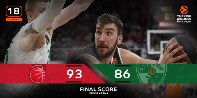 tiempomuerto3's tweet image. #EuroLeague #Rubit con 22p lidera al @BroseBamberg ante el @bczalgiris y se lleva el encuentro 93-86.

#BROZAL #GameON