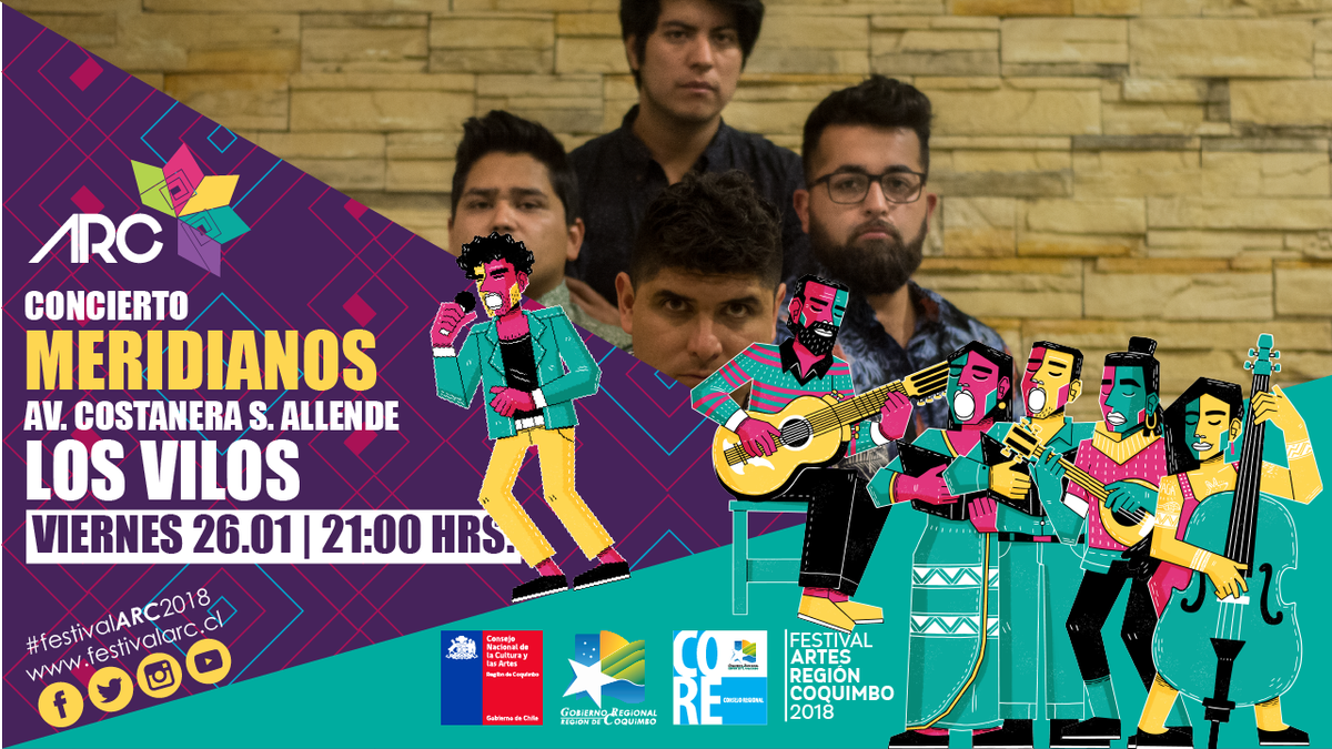 meridianosbanda's tweet photo. :: MERIDIANOS :: Nuestro primer show oficial es en el festival ARC! Los Vilos, Viernes 26 de Enero, 21:00 hrs. @FestivalARC #meridianos @LaSerenaOnline @el_serenense @eldia_cl @losvilosweb @elobservatodo https://t.co/ayiyAYt2Rk