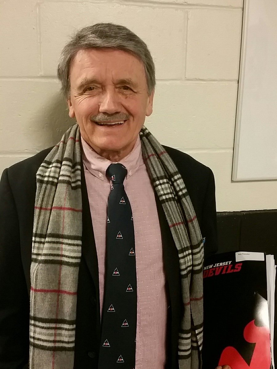 My link from the past to today...wearing my original Rockies tie from 36 years ago, to being at the home of the Islanders, back to today with my @NJDevils!