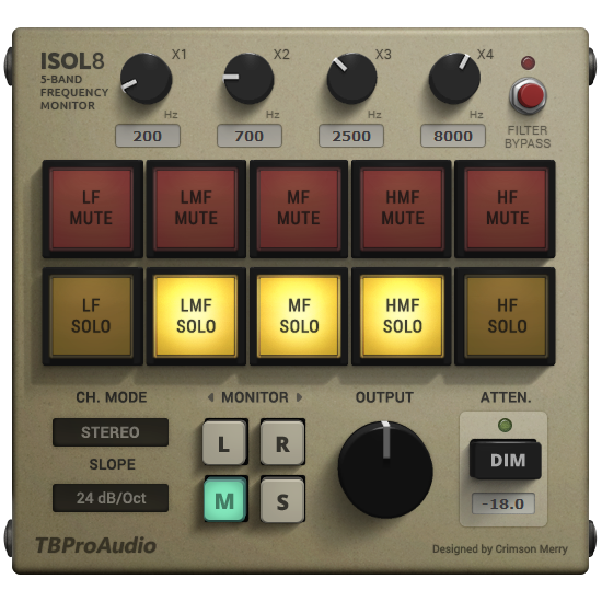 Check out ISOL8 - It's a very useful tool to listen analytically to your mix - isolate 5 different frequency areas of the spectrum, a mono button and a very nice dim button, -18 dB down. And yes its FREE! bit.ly/2FFMqfg