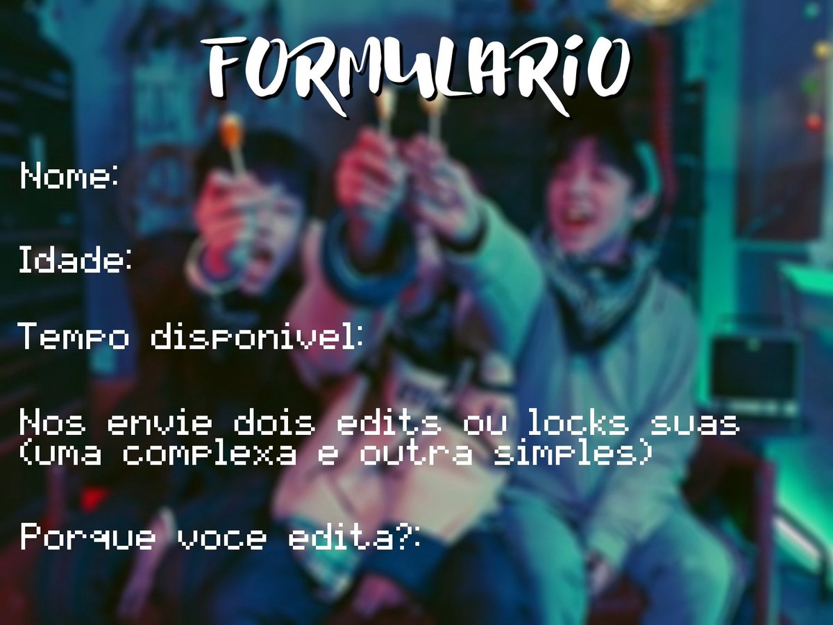 Locks_OgSchool's tweet photo. ☁️[VAGAS PARA ADM ABERTAS]☁️

Então, meus queridos e queridas, eu não estou conseguindo atualizar muito porque:

1- Eu trabalho no FC sozinha (rs)
2- A minha escola está um inferno (af)

Então para quem estiver interessado em ajudar, mande o formulário na dm ^×^. Obrigada
~ V https://t.co/P4WvuSALcl