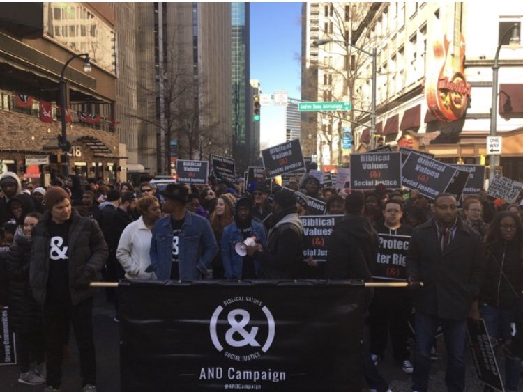 AndCampaign's tweet photo. @AndCampaign had a great time celebrating the legacy of MLK yesterday. #MarchwithAND https://t.co/W856X2zj9Q