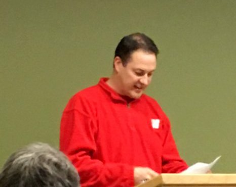 .<a href="/WEAC/">WEAC</a> teachers are commenting on proposed licensing changes at public hearings this month. Mr. Roup, a De Pere teacher, gives his input at this <a href="/WisconsinDPI/">Wisconsin DPI</a> hearing in Green Bay today. <a href="/GBEA/">GBEA</a>