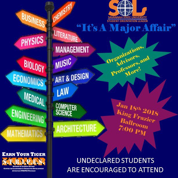 x_hermosaa's tweet photo. Have you declared a major? 📝📒Do you know what you want to do with your major? 🤔👨‍🎓Are you aware of all the possible careers in your field of study? Come Join the SOLs to learn more about choosing a major that’s best for you!! 👍 
#SSU #ssustripes #ssusols https://t.co/lZVDMAeAeJ
