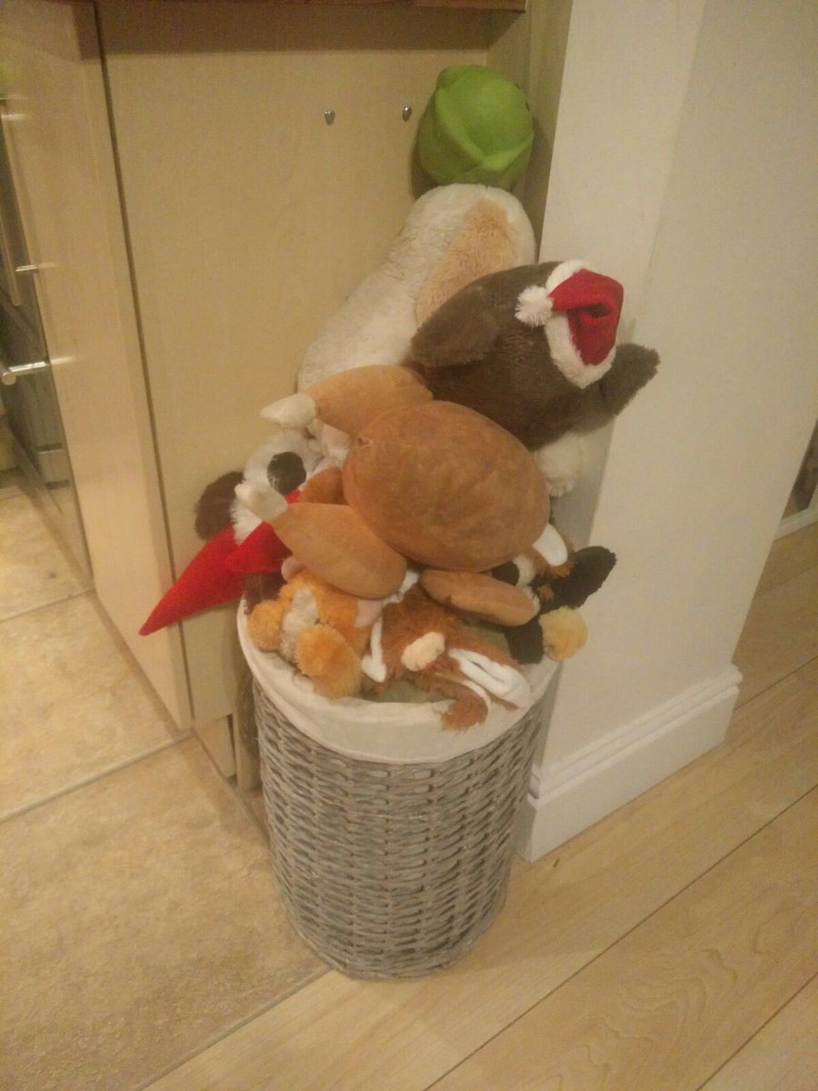 GsdHarmony's tweet photo. My toy basket is overflowing so I have 2 choices, 1. Buy a bigger basket or 2. Give some away. What should I do? #GSDproblems #guidedog #spoilt #GSD https://t.co/mfeVD8GVAn