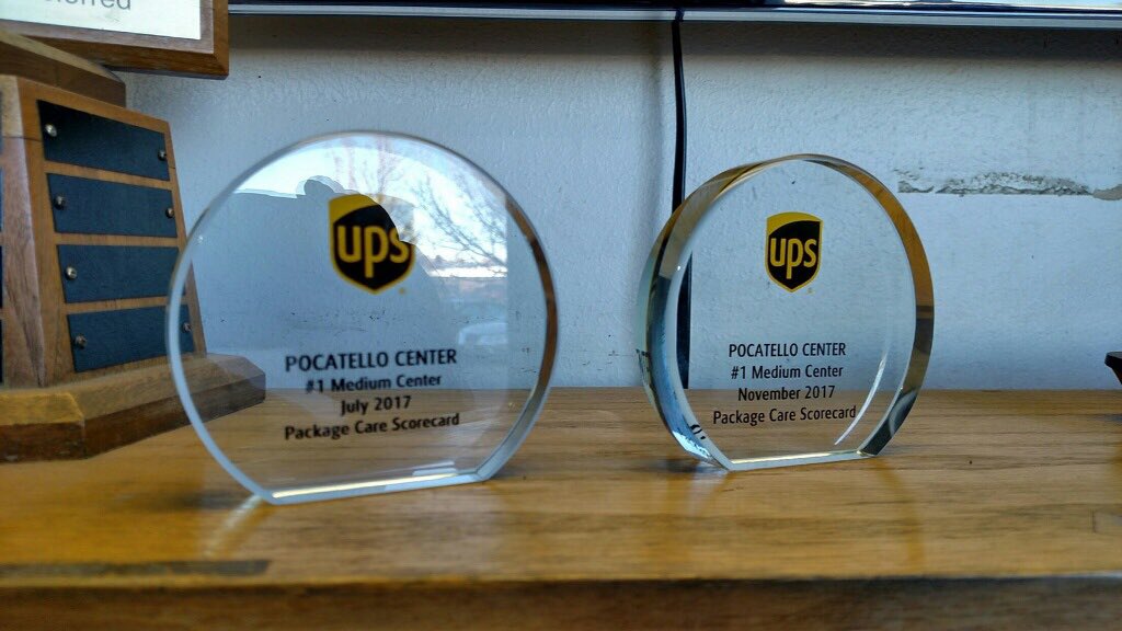Pocatello Center is racking up the hardware (glassware 🤔🥇🏆). Congratulations to Heidi Peck and her team for their #1 ranking on the NW package care scorecard for November.