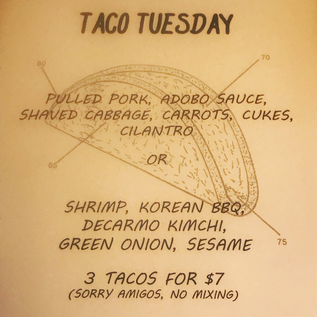 🌮🍕🍺🌮 #TacoTuesday
 🌮🍺🍕🌮