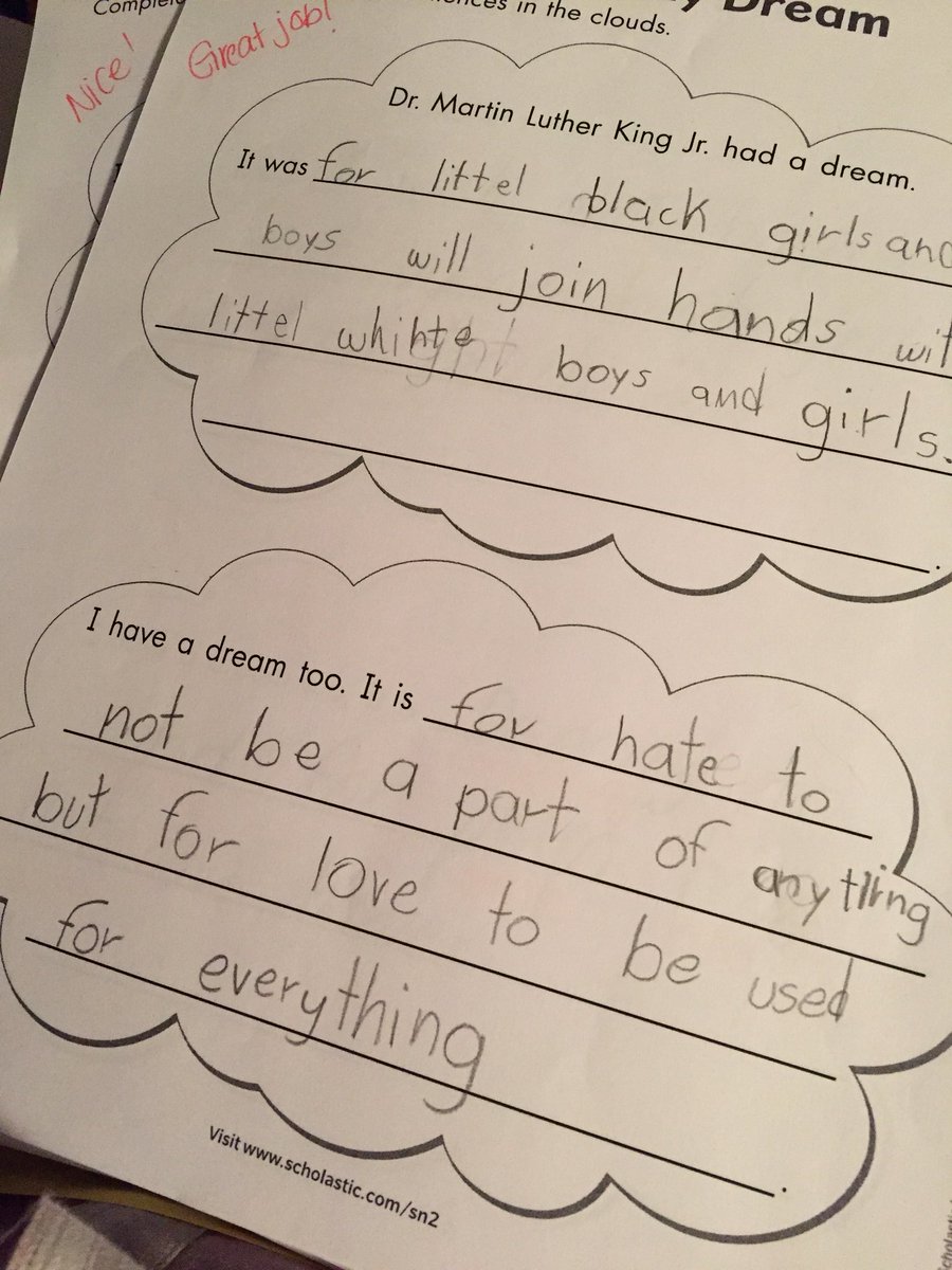 MissSullivanBT's tweet photo. Today we not only talked about Martin’s dream, but we talked about our own dreams to make the world a better place. #ltps #ltpsbf #bfTakesCare #MLKDay https://t.co/azJ70JvaSz