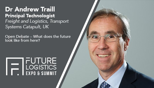 Come &amp; join us <a href="/FLExpoSummit/">Future Logistics</a> Open Debate on 1 Mar. 
Dr Andrew Traill <a href="/TSCatapult/">Transport Systems Catapult</a> discusses What does the future look like from here? goo.gl/G5bpJJ