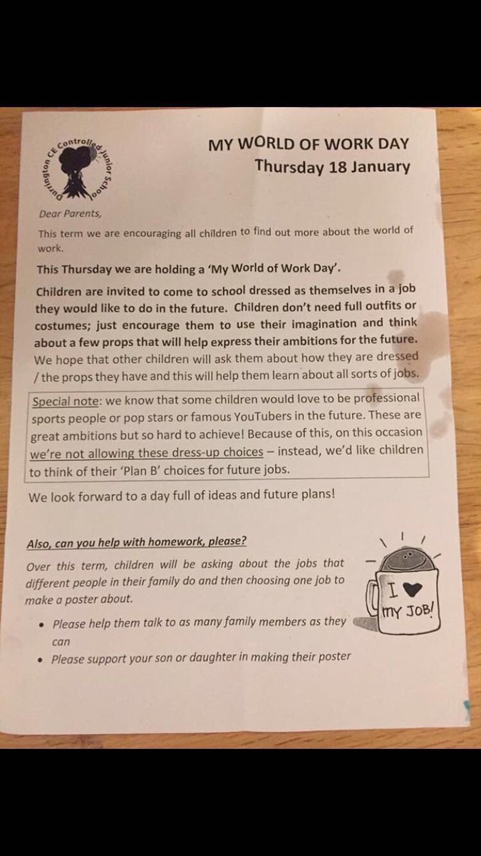 Smh... thankful my teachers and parents didn’t try to hold me back from expressing my great ambitions as a child