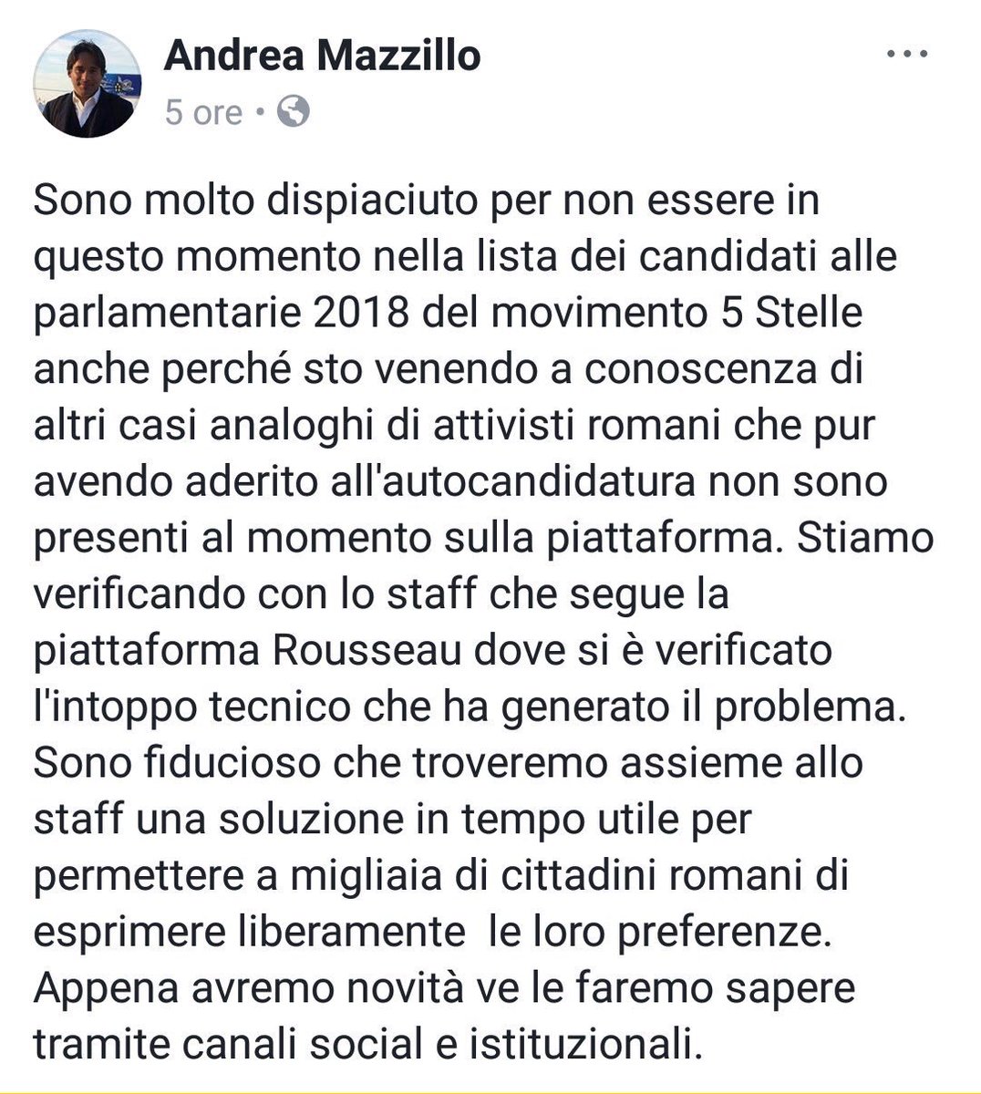 fabiofr's tweet photo. Volano stracci nel #M5S. Pardon, nel Movimento #Casaleggio Associati (quelli che tanto piacciono a #Bersani e #LiberieUguali, ndr)
#ParlamentarieM5S #parlamentarie #Mazzillo https://t.co/uUxSnrujLF