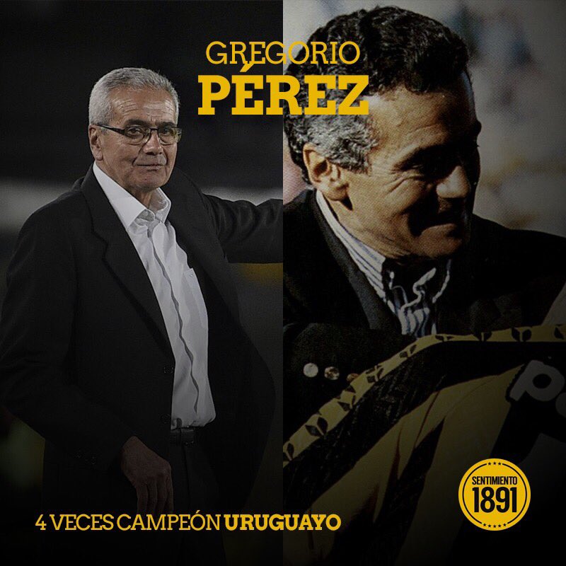 'Ser hincha de Peñarol es estar abrazado a la gloria para toda la vida...' frase que este hombre noble y humilde acuñó y ayudó a acrecentar. El estratega del Segundo Quinquenio de Oro. 

Felicidades, Don Gregorio Pérez! Gracias por todo. Fue, es y será ejemplo de nuestra esencia.