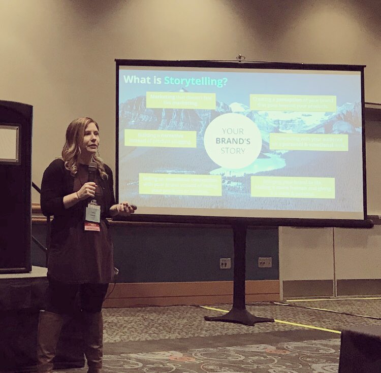 carlywebberwork's tweet photo. Thanks to everyone that came and listened to me talk about how to use storytelling for your brand at the @GoWestSummit today! I had a great time, hope you did too! https://t.co/uBSpPztKi9