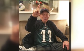 FOX29philly's tweet photo. 99-year-old Eagles fan going to NFC Championship game as birthday present https://t.co/DpSrXxfoDa https://t.co/Zhwne2c8G0